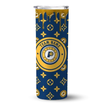 customized indiana pacers camo streak blue skinny tumbler best selling 1.webp