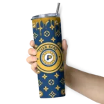 customized indiana pacers camo streak blue skinny tumbler best selling 1.webp