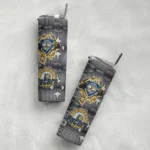 customized indiana pacers chevron v blue gray skinny tumbler best selling 1.webp