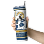 customized indiana pacers snoopy dog blue white skinny tumbler best selling 1.webp