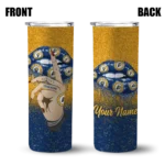 customized indiana pacers sparkle lips blue skinny tumbler best selling 1.webp