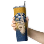 customized indiana pacers sparkle lips blue skinny tumbler best selling 1.webp