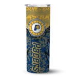 customized indiana pacers spiral burst print blue skinny tumbler best selling 1.webp