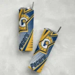 customized indiana pacers web stripes blue white skinny tumbler best selling 1.webp