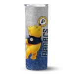 customized indiana pacers winnie the pooh blue gray skinny tumbler best selling 1.webp