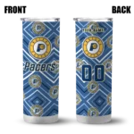 customized indiana pacers zipper leopard blue skinny tumbler best selling 1.webp