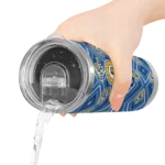 customized indiana pacers zipper leopard blue skinny tumbler best selling 1.webp