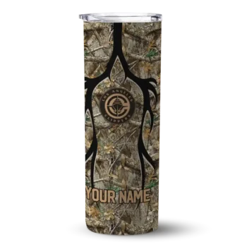 customized los angeles clippers antler flow camo skinny tumbler best selling 1.webp