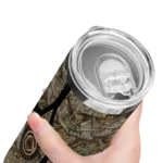 customized los angeles clippers antler flow camo skinny tumbler best selling 1.webp