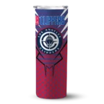 customized los angeles clippers chevron stripes red skinny tumbler best selling 1.webp