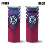 customized los angeles clippers chevron stripes red skinny tumbler best selling 1.webp