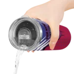 customized los angeles clippers chevron stripes red skinny tumbler best selling 1.webp