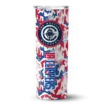 customized los angeles clippers claw marks red white skinny tumbler best selling 1.webp