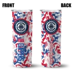 customized los angeles clippers claw marks red white skinny tumbler best selling 1.webp