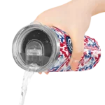 customized los angeles clippers claw marks red white skinny tumbler best selling 1.webp
