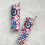 customized los angeles clippers claw marks red white skinny tumbler best selling 1.webp