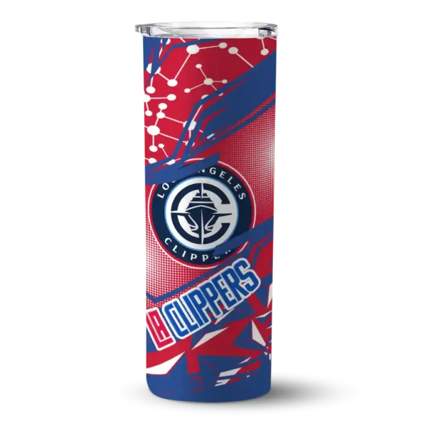 customized los angeles clippers helmet clash red skinny tumbler best selling 1.webp