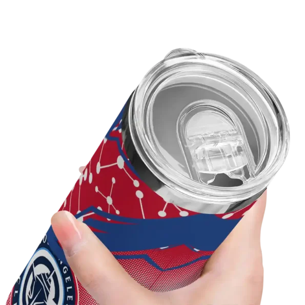 customized los angeles clippers helmet clash red skinny tumbler high quality.webp