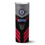 customized los angeles clippers hexagon honeycomb red black skinny tumbler best selling 1.webp