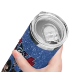 customized los angeles clippers kiss band blue skinny tumbler best selling 1.webp
