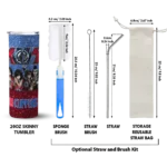 customized los angeles clippers kiss band blue skinny tumbler best selling 1.webp