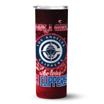 customized los angeles clippers rose romance red black skinny tumbler best selling 1.webp