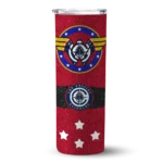 customized los angeles clippers star cluster red skinny tumbler best selling 1.webp