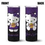 customized los angeles lakers hello kitty purple black skinny tumbler best selling 1.webp