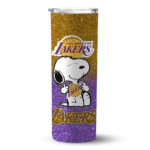 customized los angeles lakers snoopy attitude purple skinny tumbler best selling 1.webp