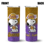 customized los angeles lakers snoopy attitude purple skinny tumbler best selling 1.webp