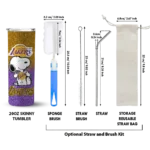 customized los angeles lakers snoopy attitude purple skinny tumbler best selling 1.webp