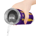 customized los angeles lakers stacked diamond purple skinny tumbler best selling 1.webp