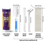 customized los angeles lakers stacked diamond purple skinny tumbler best selling 1.webp