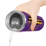 customized los angeles lakers star pop purple black skinny tumbler best selling 1.webp