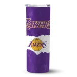 customized los angeles lakers torn band purple white skinny tumbler best selling 1.webp