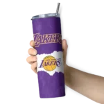 customized los angeles lakers torn band purple white skinny tumbler best selling 1.webp