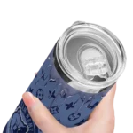 customized memphis grizzlies camo streak blue skinny tumbler best selling 1.webp