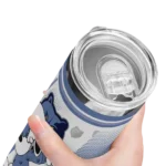 customized memphis grizzlies snoopy dog blue white skinny tumbler best selling 1.webp