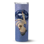 customized memphis grizzlies sparkle lips blue skinny tumbler best selling 1.webp