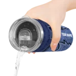 customized memphis grizzlies spiral burst print blue skinny tumbler best selling 1.webp
