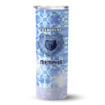 customized memphis grizzlies starburst tiles blue skinny tumbler best selling 1.webp