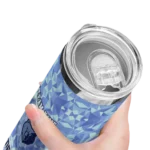 customized memphis grizzlies starburst tiles blue skinny tumbler best selling 1.webp