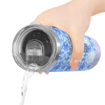 customized memphis grizzlies starburst tiles blue skinny tumbler best selling 1.webp