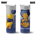 customized memphis grizzlies winnie the pooh blue gray skinny tumbler best selling 1.webp