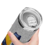customized memphis grizzlies winnie the pooh blue gray skinny tumbler best selling 1.webp