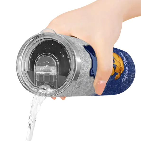 customized memphis grizzlies winnie the pooh blue gray skinny tumbler latest model.webp