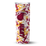 customized miami heat claw marks red white skinny tumbler best selling 1.webp