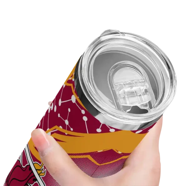 customized miami heat helmet clash red skinny tumbler high quality.webp