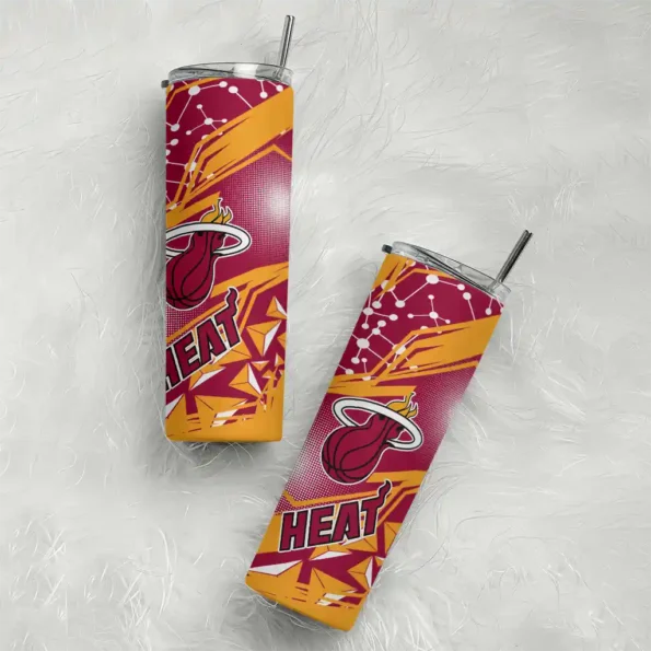 customized miami heat helmet clash red skinny tumbler top rated.webp