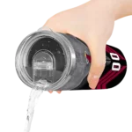 customized miami heat hexagon honeycomb red black skinny tumbler best selling 1.webp